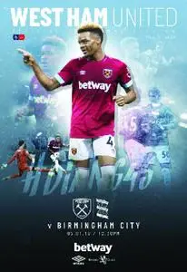 West Ham United Official Programmes – 08 January 2019