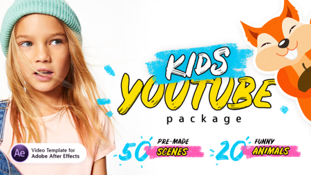 Kids Youtube Package - For Ae V.1.3 - Project for After Effects (VideoHive)