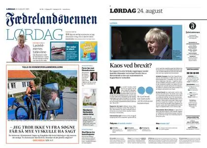 Fædrelandsvennen – 24. august 2019