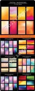 Abstract colorful blurred vector backgrounds