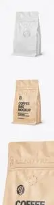 Kraft Paper Coffee Bag Mockup 88830