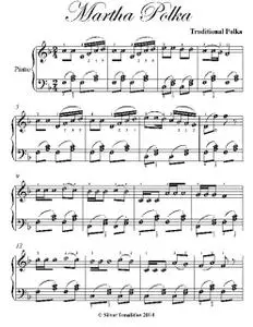 «Martha Polka Easy Piano Sheet Music» by Traditional Polka