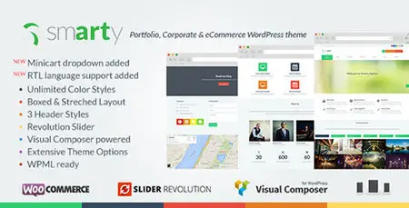 ThemeForest - Smarty v2.5 - Portfolio & Shop WordPress Theme | 