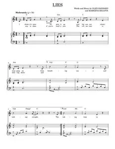 Lies - Glen Hansard, Markéta Irglová, Once Movie, The Swell Season (Piano Vocal)