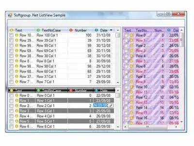 Softgroup .NET ListView v2.0.3332