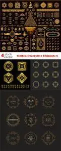 Vectors - Golden Decorative Elements 6