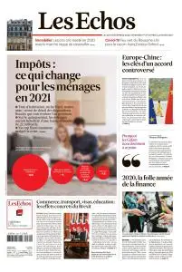 Les Echos du Jeudi 31 Décembre 2020 et Samedi 2 Janvier 2021