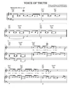 Voice Of Truth - Casting Crowns, Steven Curtis Chapman (Piano-Vocal-Guitar)