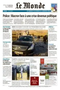 Le Monde du Dimanche 29 et Lundi 30 Novembre 2020