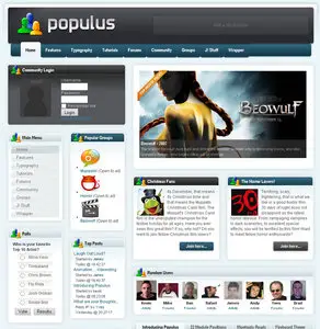  Populus Joomla template