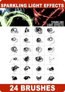 Sparkling Light Effects Photoshop Brushes