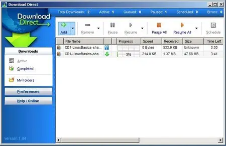 Rapidshare Direct Download Manager 1.04 Portable