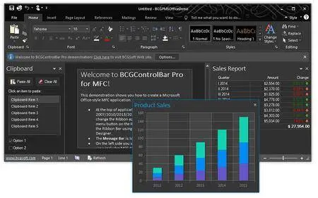 BCGControlBar Professional Edition for MFC 25.1