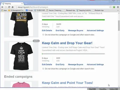 Tee Marketing System