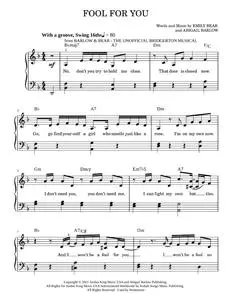 Fool For You (from The Unofficial Bridgerton Musical) – Barlow & Bear (Easy Piano)