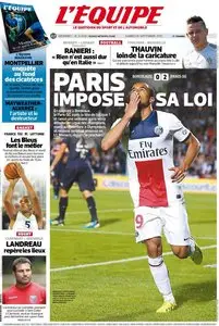 L' Equipe du Samedi 14 Septembre 2013