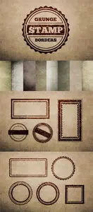 Vector Grunge Stamp Borders