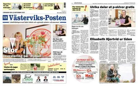 Västerviks-Posten – 23 september 2017
