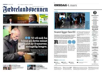 Fædrelandsvennen – 04. mars 2020
