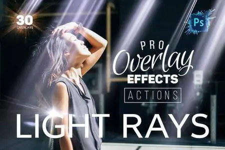 CreativeMarket - Light Rays Photoshop Actions