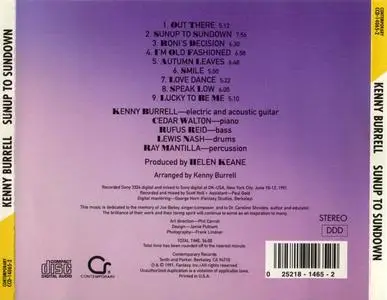 Kenny Burrell - Sunup To Sundown (1991) {Contemporary CCD-14065-2}