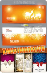 Xmas invitation - Stock Vectors