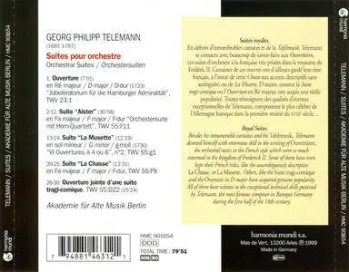 Telemann - La Chasse, Tragikomische Suites - Akademie für Alte Musik Berlin (1999) {Harmonia Mundi, HMC 901654}