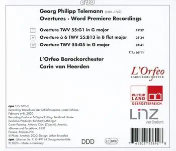 Carin van Heerden, L'Orfeo Barockorchester - Telemann: 3 Overture Suites (2020)