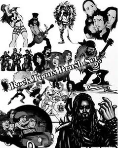 Rock Toons Brushes for Photoshop