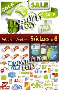 Stickers. SALE #8 - Stock Vector