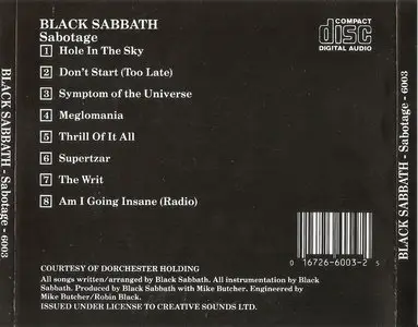 Black Sabbath - Sabotage (1975)