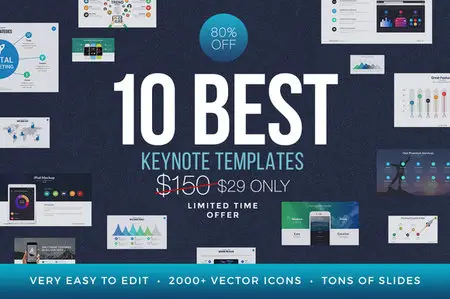 CreativeMarket - Best Keynote Template Bundle