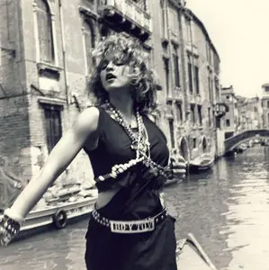 Madonna - Like a Virgin video clip Promoshoot 1984 by Larry Williams, Venice, Italy