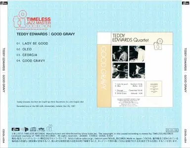 Teddy Edwards - Good Gravy (1981) {2015 Japan Timeless Jazz Master Collection Complete Series CDSOL-6304}