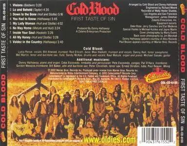 Cold Blood - First Taste Of Sin (1972/2021)