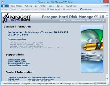 Paragon Hard Disk Manager 15 Suite 10.1.25.294 Recovery CD