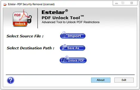 Estelar PDF Unlock Tool 4.0.0.2 + Portable