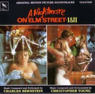 Charles Bernstein, Christopher Young ‎- A Nightmare On Elm Street I & II: Original Motion Picture Soundtracks (1989)