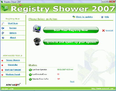 Registry Shower 2007 v2.70 Thinstalled