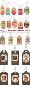 Vectors - Retro Sale Different Tags 3