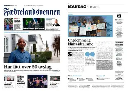 Fædrelandsvennen – 04. mars 2019