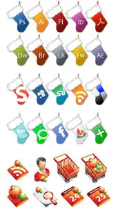 X-Mas Icon Vector Set