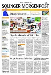 Solinger Morgenpost – 28. Dezember 2018