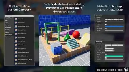 Unreal Engine Marketplace - Blockout Tools Plugin v1.51 (5.1)