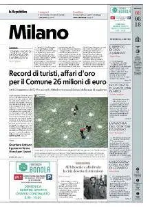 la Repubblica Milano - 8 Agosto 2018