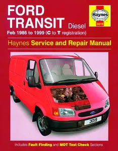 Haynes Repair Manual for Ford Transit Diesel (Feb 86 - 99) C to T