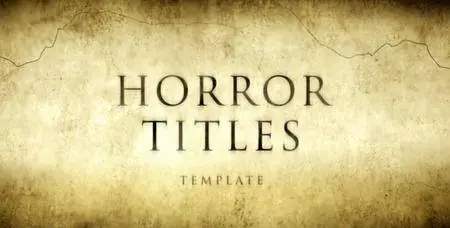 Horror Movie Titles - Project for After Effects (VideoHive)