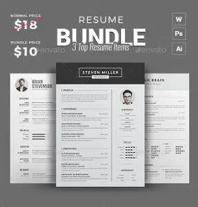 GraphicRiver - Resume Bundles