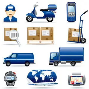 Stock Vector - Logistic icon