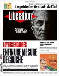 Libération du Vendredi 12 Juin 2015